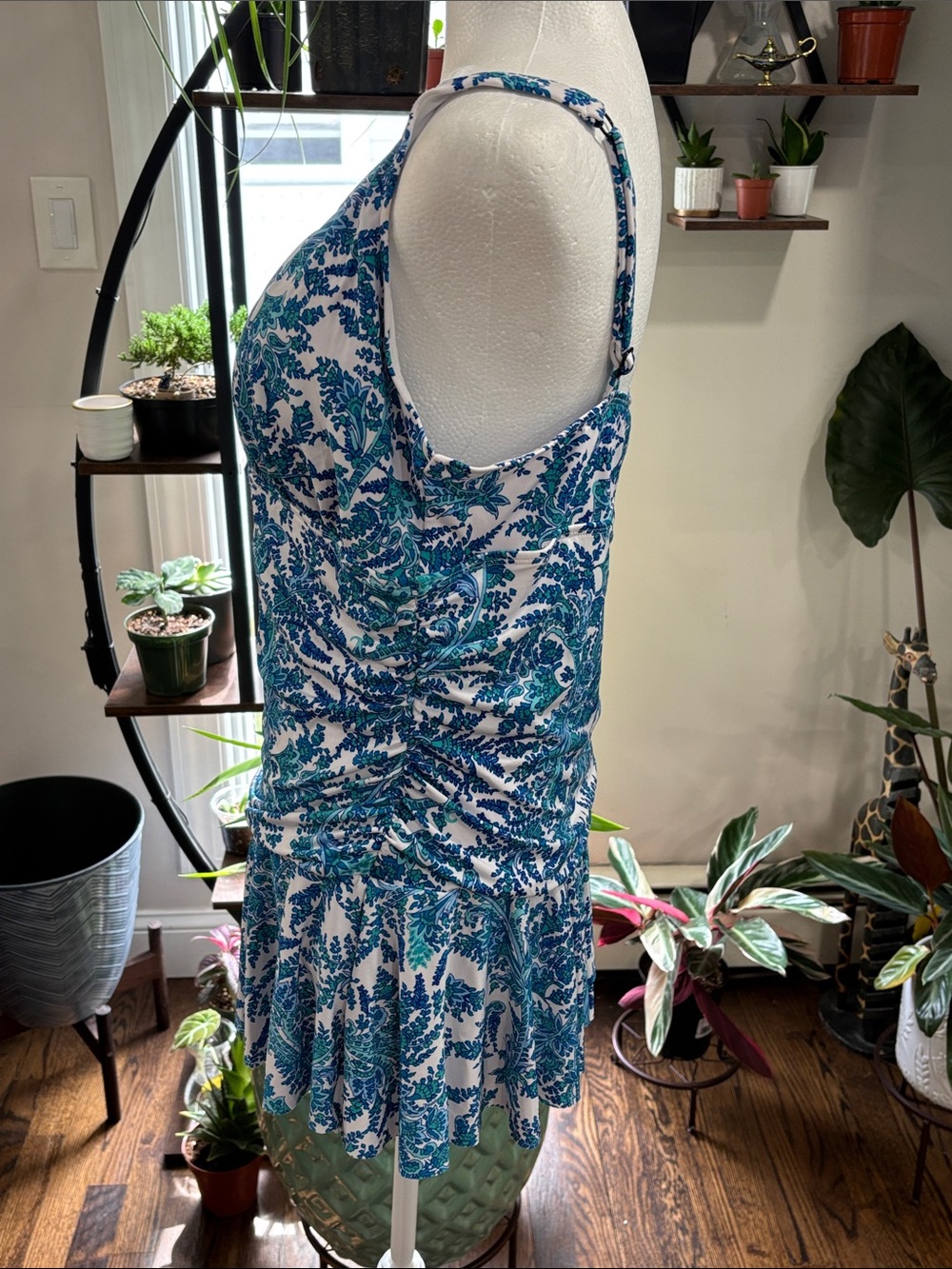 Catalina Blue & White Printed Swimdress size XL - Picture 3 of 7